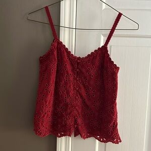 Cute eyelet tank